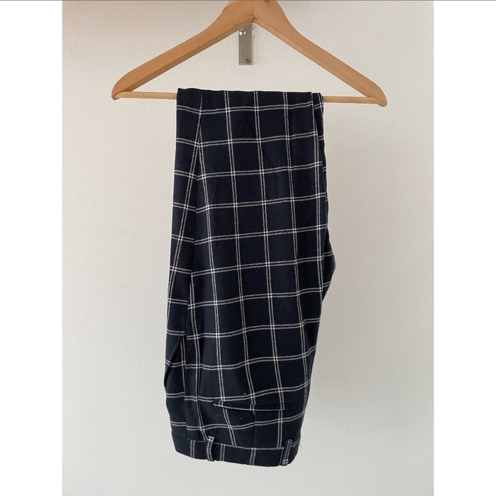 River Island - 32x34 Navy Slim Fit Polyester/Wool Trousers